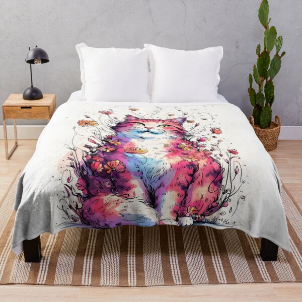 Item preview, Hermoso arte lineal de gato designed and sold by VerusCanvas.