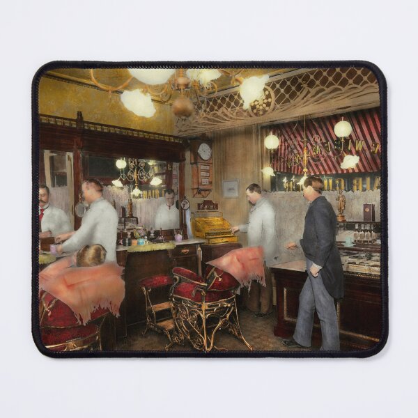 Item preview, Barber - L.C. Wiseman Barbershop, NY 1895 designed and sold by Mike Savad Photography.