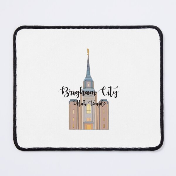 Item preview, Brigham City Utah Temple (Calligraphy) designed and sold by HannahJaynVanderwerff.