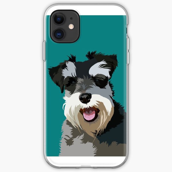 Miniature schnauzer iPhone Soft Case