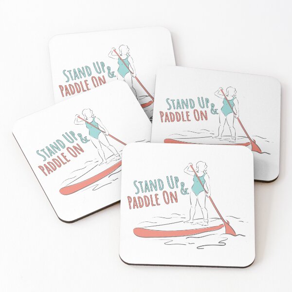 Item preview, Stand Up & Paddle On. Lineart SUP designed and sold by Deepness2023.