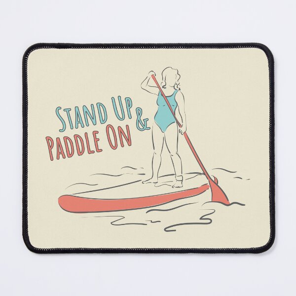 Item preview, Stand Up & Paddle On. Lineart SUP designed and sold by Deepness2023.