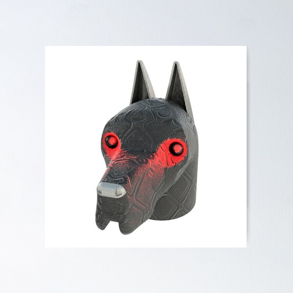 Item preview, The Grey Dog Glowing Red designed and sold by Dog-Planet.