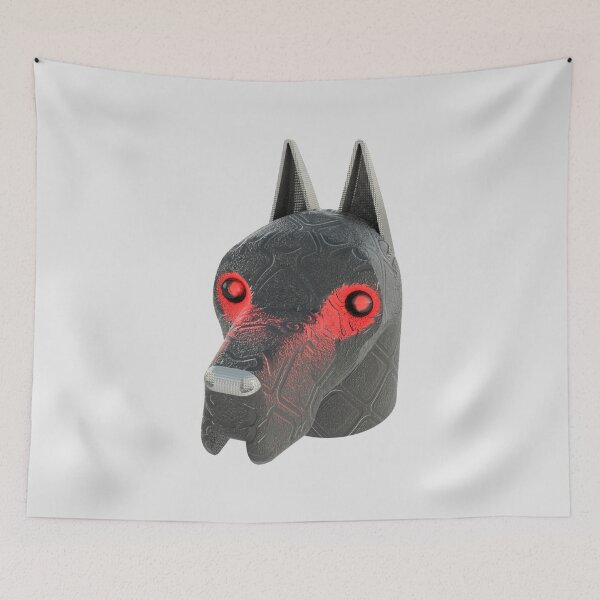 Item preview, The Grey Dog Glowing Red designed and sold by Dog-Planet.
