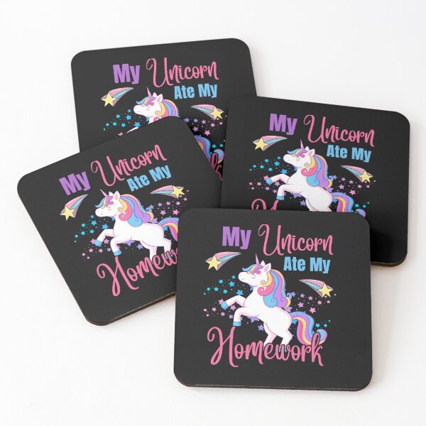 Item preview, Colorful My Unicorn Ate My Homework designed and sold by AlienOccupation.