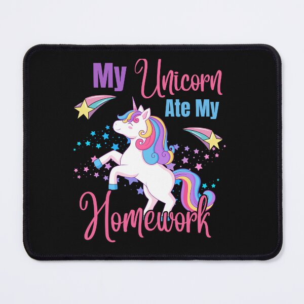 Item preview, Colorful My Unicorn Ate My Homework designed and sold by AlienOccupation.