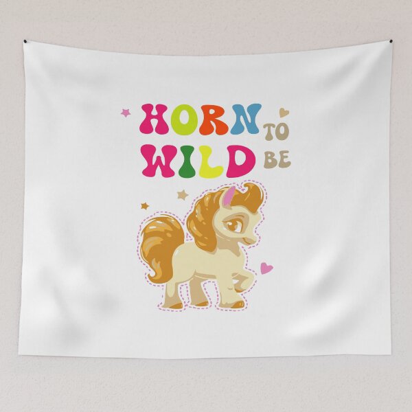 Item preview, Funny Unicorn Quote :Horn to be wild designed and sold by MIROUZ2000.