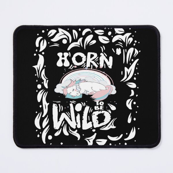 Item preview, Funny Unicorn Quote :Horn to be wild designed and sold by MIROUZ2000.