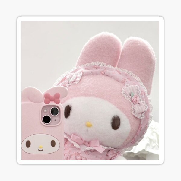 Artikel-Vorschau von süßer rosa Miffy-Hase, designt und verkauft von mochiirum.