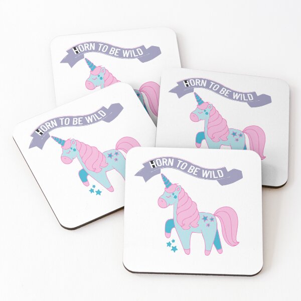 Item preview, Funny Unicorn Quote :Horn to be wild designed and sold by MIROUZ2000.