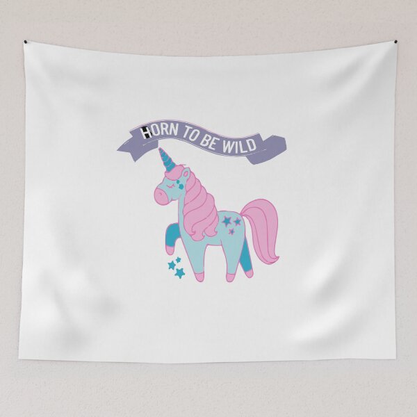 Item preview, Funny Unicorn Quote :Horn to be wild designed and sold by MIROUZ2000.