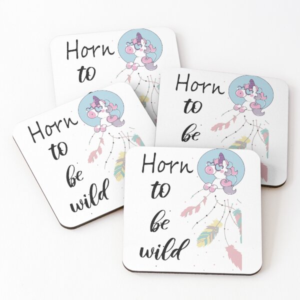 Item preview, Funny Unicorn Quote :Horn to be wild designed and sold by MIROUZ2000.