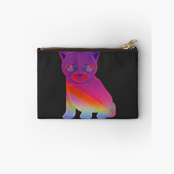 Item preview, Rainbow kitty with loveheart eyes designed and sold by FlossOrFi.