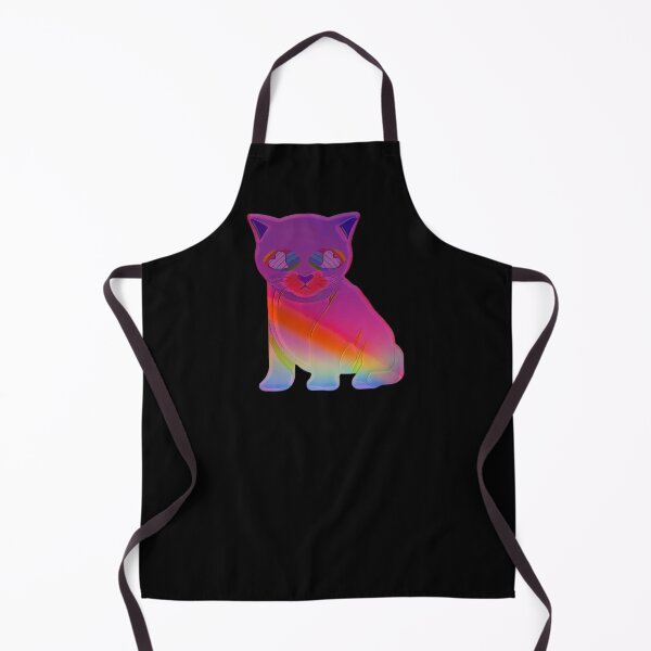 Item preview, Rainbow kitty with loveheart eyes designed and sold by FlossOrFi.