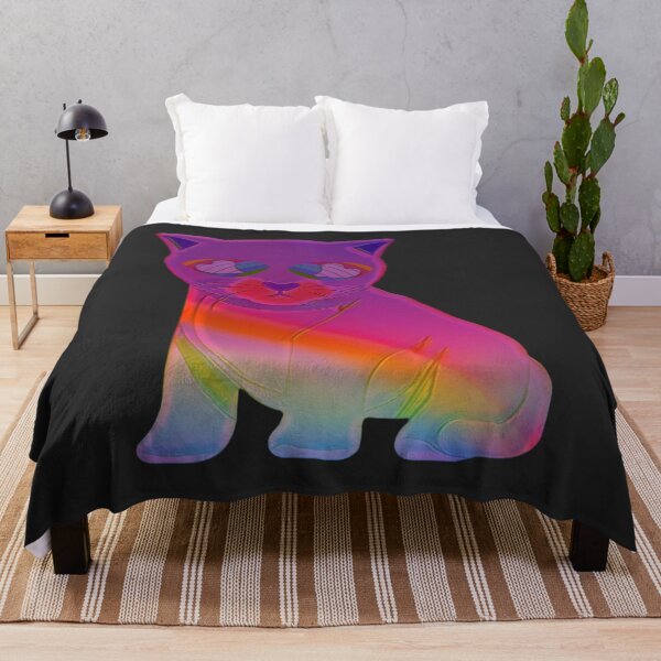 Item preview, Rainbow kitty with loveheart eyes designed and sold by FlossOrFi.