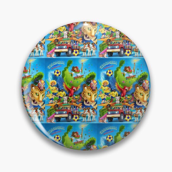 Item preview, "COLOMBIA IN COLORS: FOOTBALL, COFFEE AND TRADITION ON A SINGLE CANVAS" designed and sold by DigiArteCreativ.