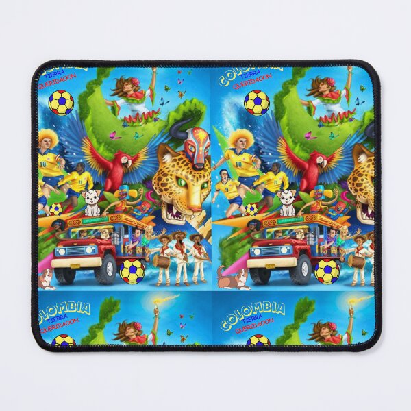 Item preview, "COLOMBIA IN COLORS: FOOTBALL, COFFEE AND TRADITION ON A SINGLE CANVAS" designed and sold by DigiArteCreativ.