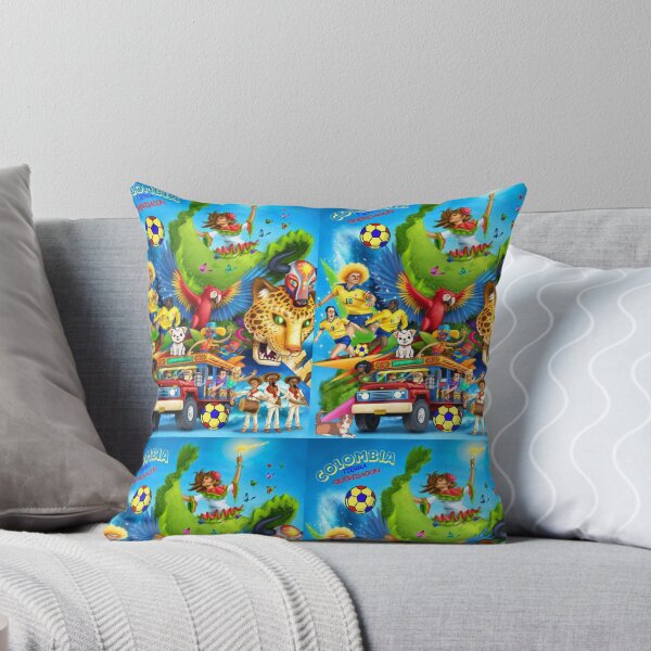 Item preview, "COLOMBIA IN COLORS: FOOTBALL, COFFEE AND TRADITION ON A SINGLE CANVAS" designed and sold by DigiArteCreativ.