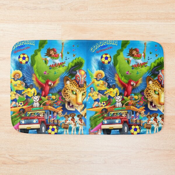 Item preview, "COLOMBIA IN COLORS: FOOTBALL, COFFEE AND TRADITION ON A SINGLE CANVAS" designed and sold by DigiArteCreativ.