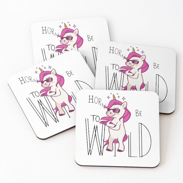 Item preview, Funny Unicorn Quote :Horn to be wild designed and sold by MIROUZ2000.