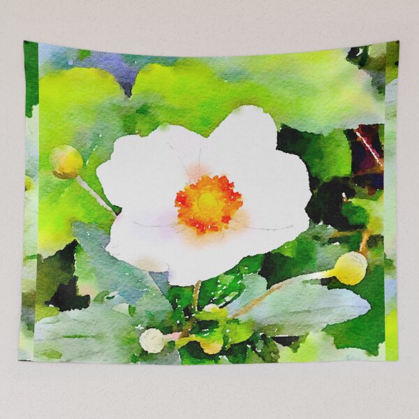 Item preview, Anemone Sylvestris digital watercolor  designed and sold by ricoflinn.