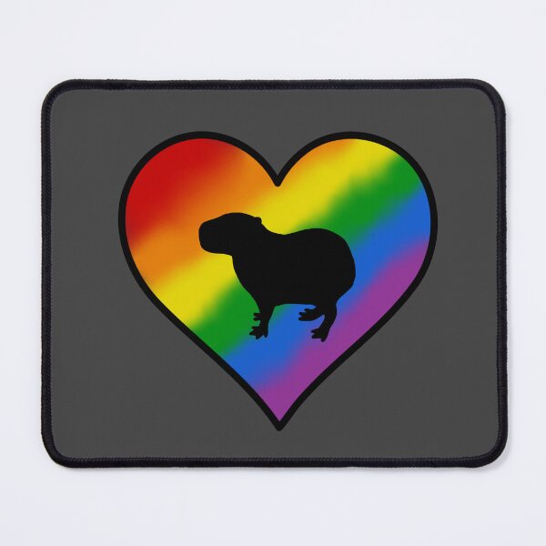 Item preview, Rainbow Heart Capybara designed and sold by taylorrowan.