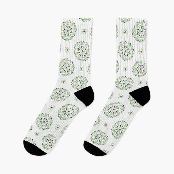Item preview, Mandala Green Gray Aromantic Aro Pride Flag designed and sold by JoyfulJen.