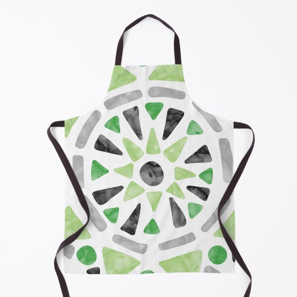 Item preview, Mandala Green Gray Aromantic Aro Pride Flag designed and sold by JoyfulJen.