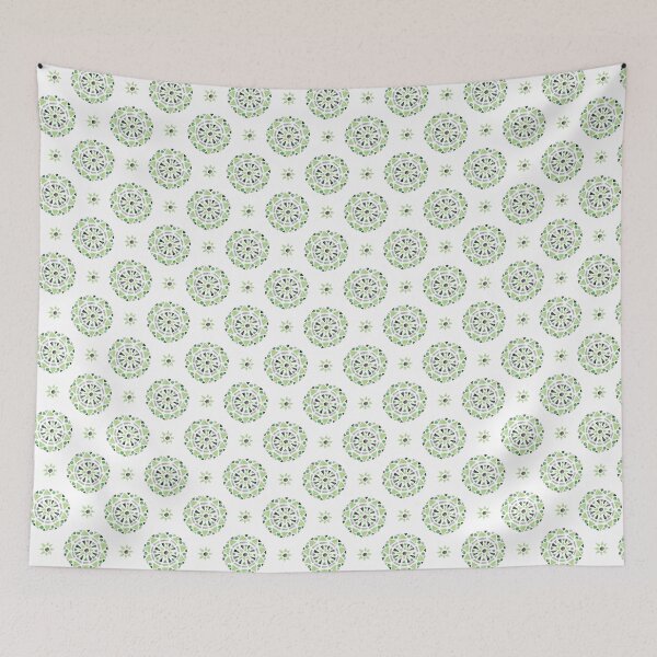 Item preview, Mandala Green Gray Aromantic Aro Pride Flag designed and sold by JoyfulJen.
