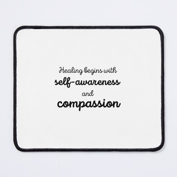 Item preview, Healing begins with self-awareness and compassion - Sign for Therapist's office, waiting room, or home office. designed and sold by brodidudie.