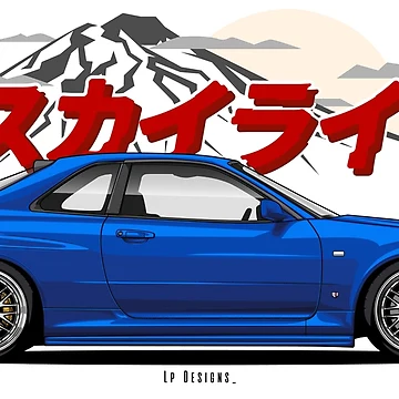 Artwork thumbnail, Skyline R34 Gt-R by LpDesigns_