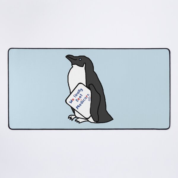 Item preview, Penguin with We Finally Beat Medicare Joe Biden 2024 Sign designed and sold by ellenhenry.