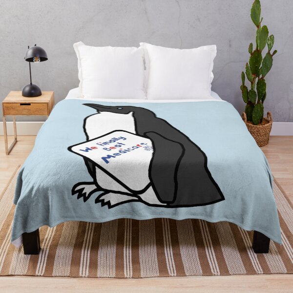 Item preview, Penguin with We Finally Beat Medicare Joe Biden 2024 Sign designed and sold by ellenhenry.