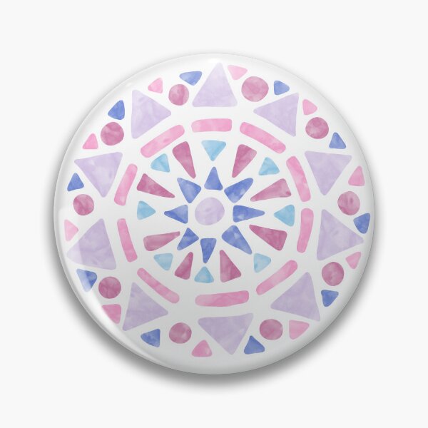 Item preview, Mandala Pink Purple Blue Bigender Pride Flag designed and sold by JoyfulJen.