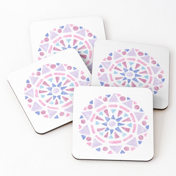 Item preview, Mandala Pink Purple Blue Bigender Pride Flag designed and sold by JoyfulJen.
