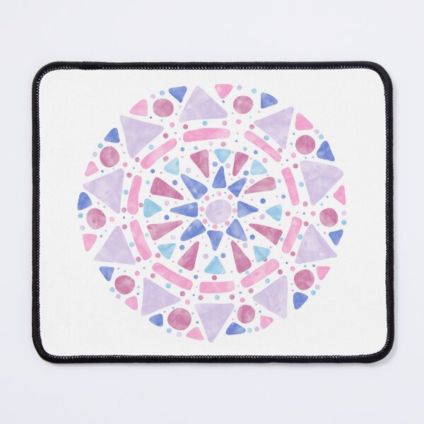 Item preview, Mandala Pink Purple Blue Bigender Pride Flag designed and sold by JoyfulJen.