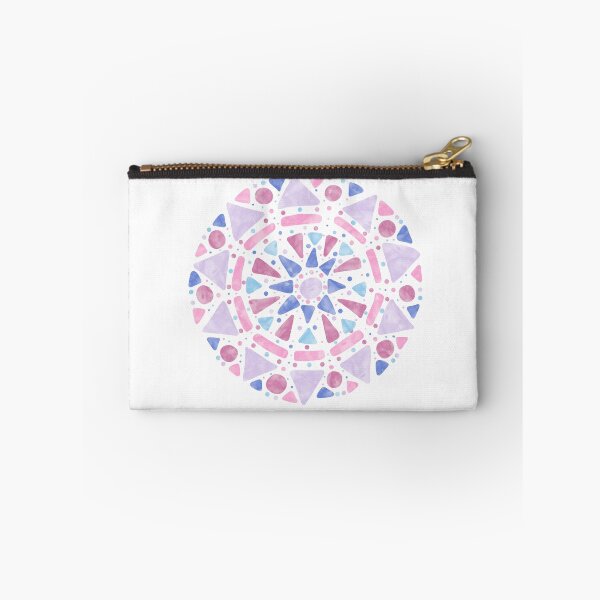 Item preview, Mandala Pink Purple Blue Bigender Pride Flag designed and sold by JoyfulJen.
