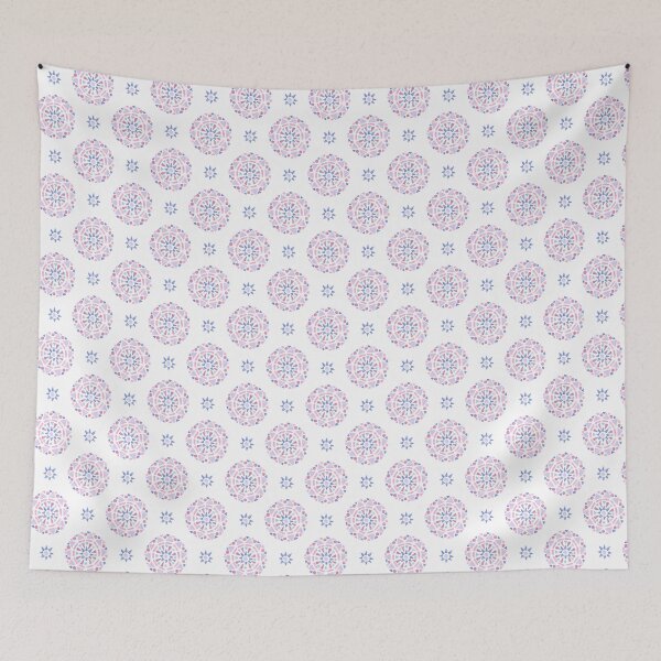 Item preview, Mandala Pink Purple Blue Bigender Pride Flag designed and sold by JoyfulJen.