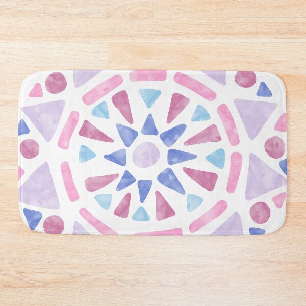 Item preview, Mandala Pink Purple Blue Bigender Pride Flag designed and sold by JoyfulJen.