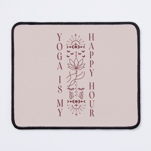 Item preview, Yoga Is My Happy Hour Yoga Teacher Meditation Lotus Flower designed and sold by stylesip.