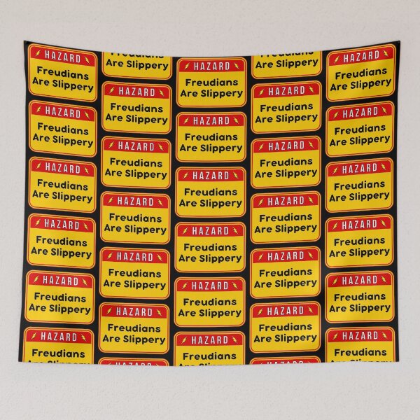 Item preview, HAZARD:  Freudians Are Slippery - funny warning signs designed and sold by DesignsFromTW-S.