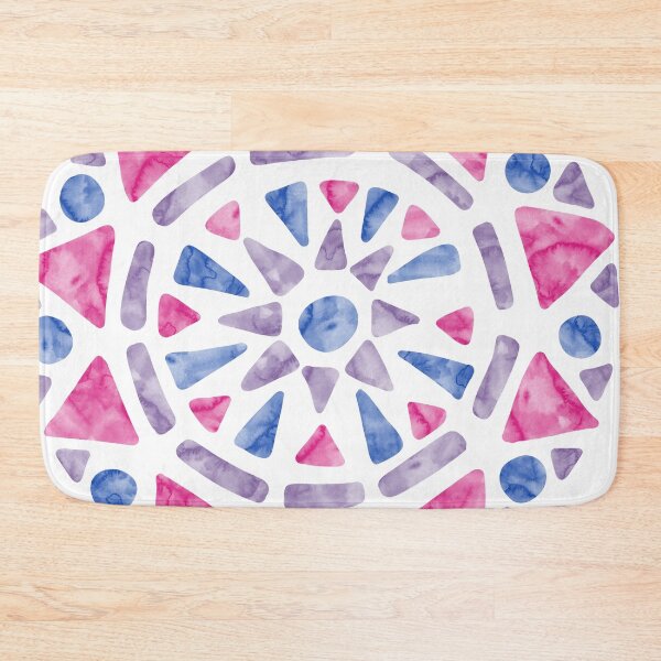 Item preview, Mandala Pink Purple Blue Bisexual Pride Flag designed and sold by JoyfulJen.