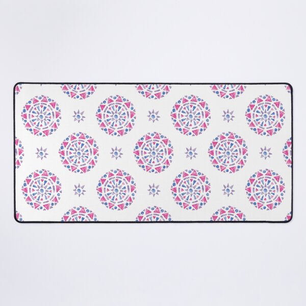 Item preview, Mandala Pink Purple Blue Bisexual Pride Flag designed and sold by JoyfulJen.