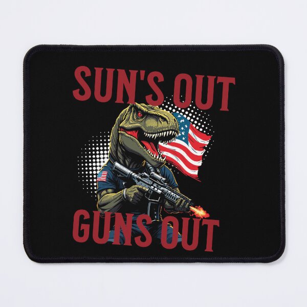 Item preview, Suns Out Guns Out Funny Usa Dinosaur designed and sold by LuminOrb.