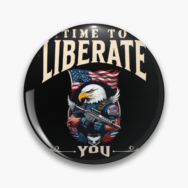 Artikelvorschau, Time to Liberate Proud USA Eagle 4th July entworfen und verkauft von LuminOrb.