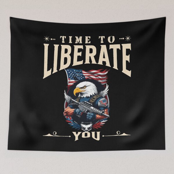 Item preview, Time To Liberate Proud Usa Eagle 4th July designed and sold by LuminOrb.