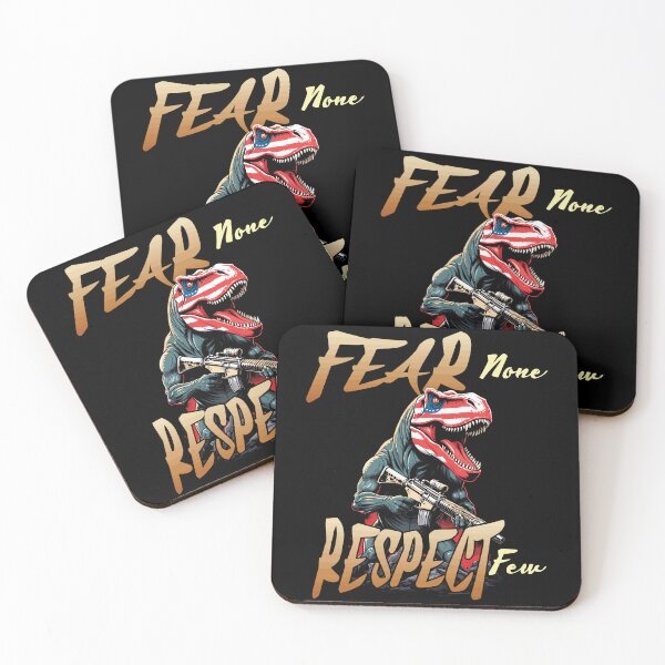 Item preview, Fear None Respect Few Funny Usa Dinosaur designed and sold by LuminOrb.
