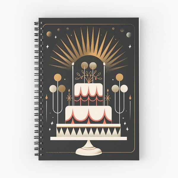 Item preview, Art Deco Birthday Cake designed and sold by ghastlygraphix.
