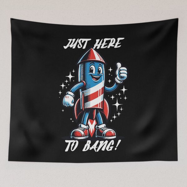 Item preview, Here To Pop American Flag designed and sold by LuminOrb.