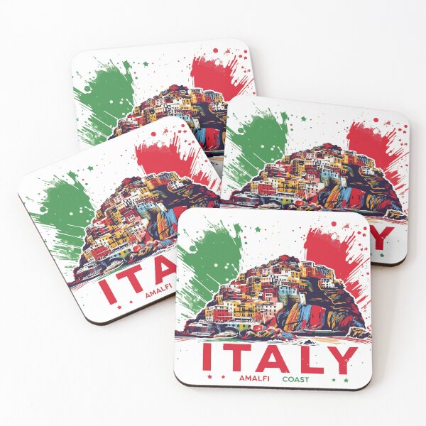 Item preview, Amalfi Coast Italy Retro designed and sold by TomFrontierArt.